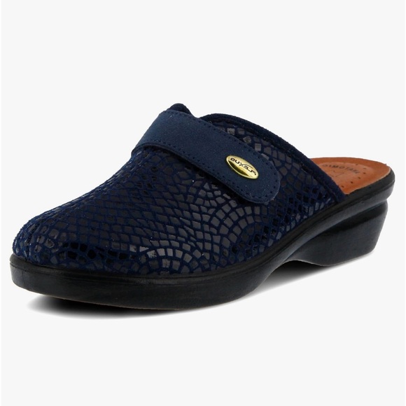 Flexus Spring Step Anatomic Mule.Sz 38.Made in Italy.Genuine Vera Pelle leather - Picture 1 of 10